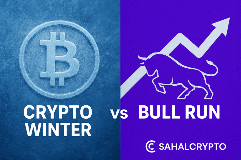 Bitcoin Bull Run iyo Crypto Winter image for SahalCrypto"